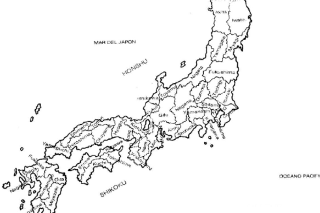 mapas de japon para impimir