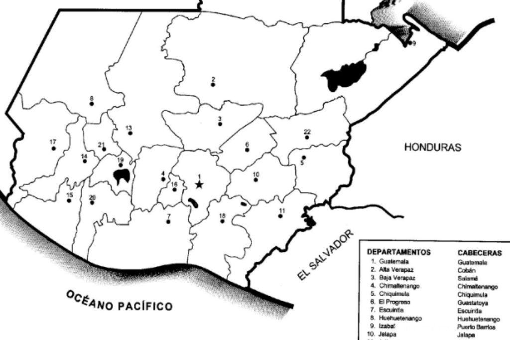 Mapas De Guatemala Con Nombres Y Sin Nombres Imprime 1825