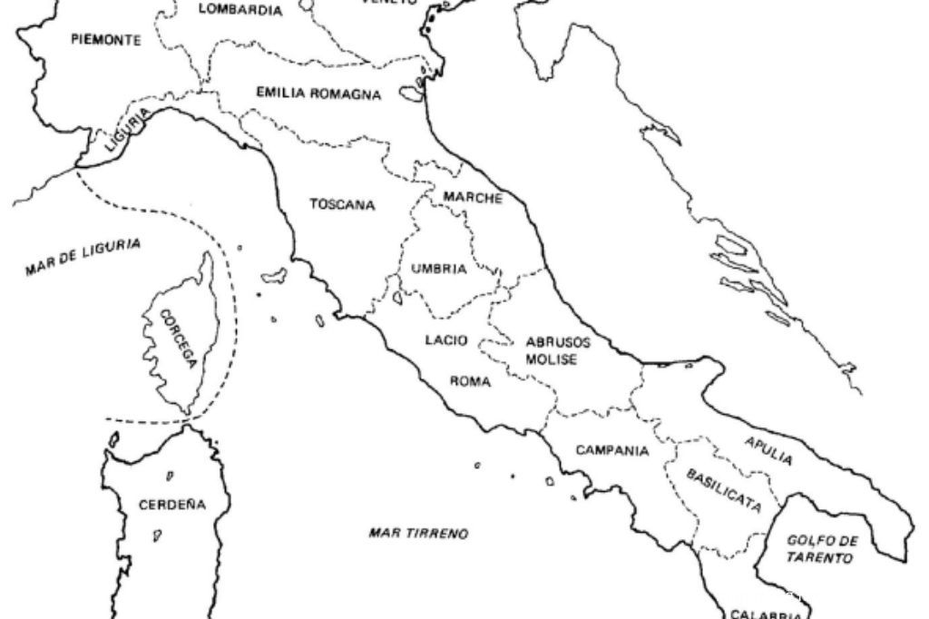 Mapas de italia para descargar e imprimir