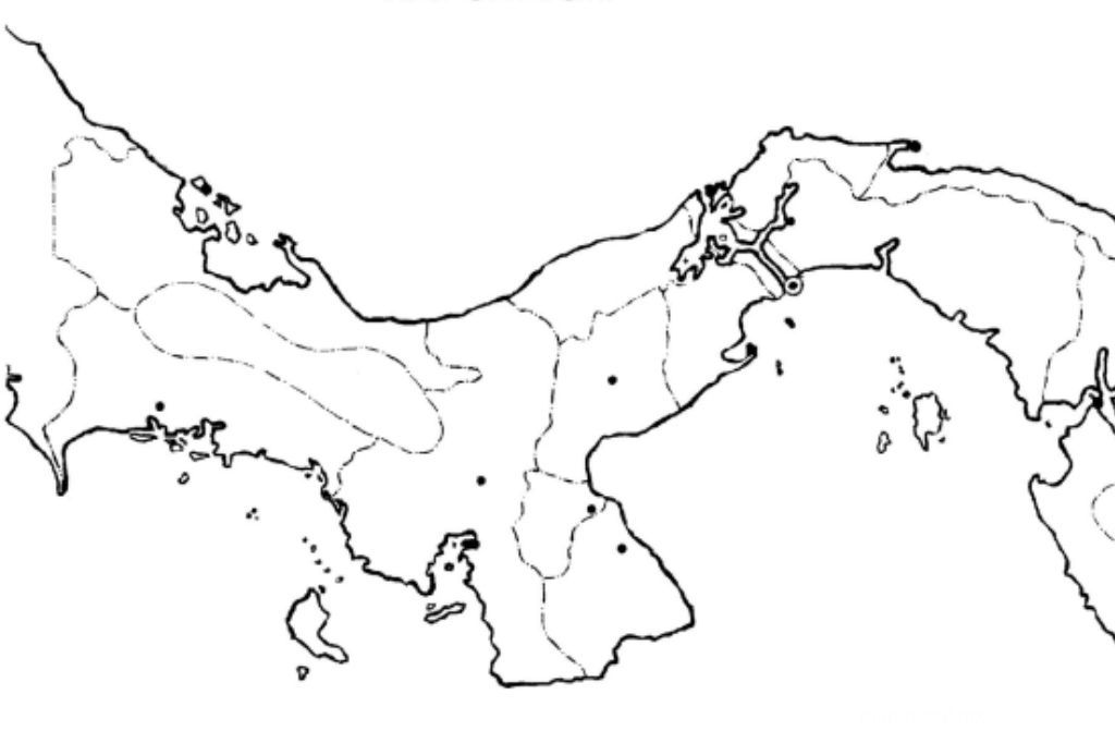mapa de panama con nombres