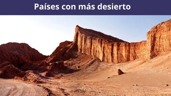 países con mas superficie en desierto