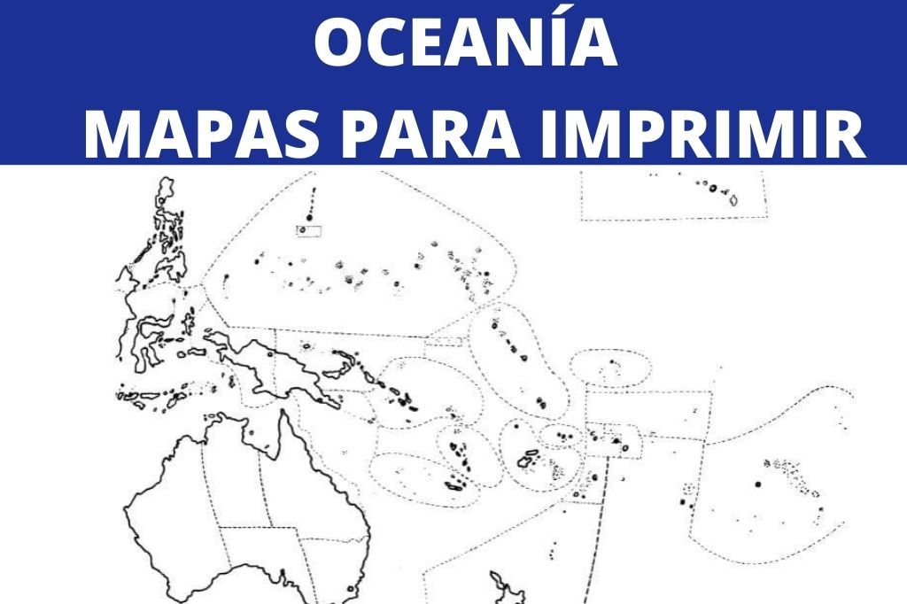 mapas oceania imprime