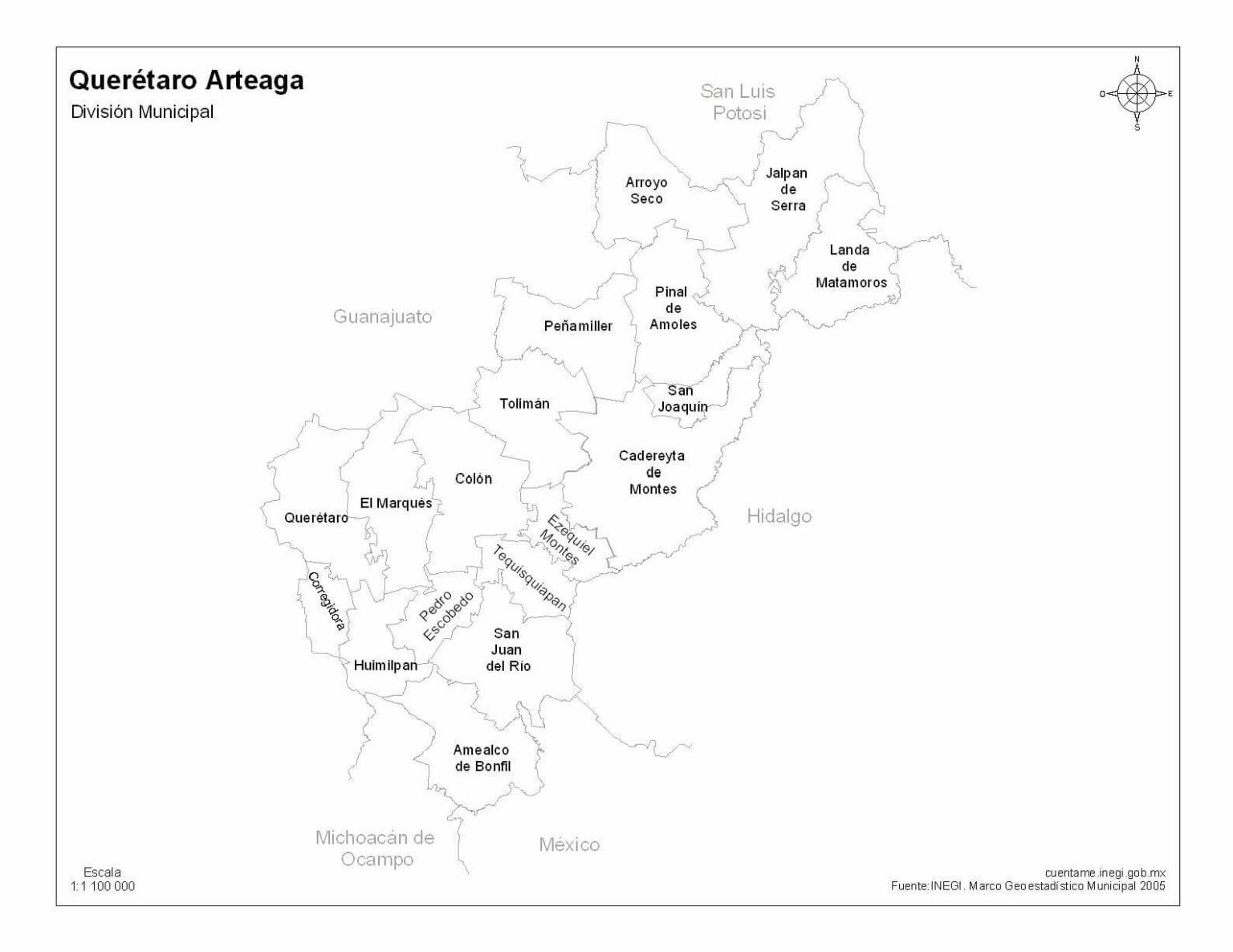Mapa de Ríos de Oaxaca - Descarga en imagen