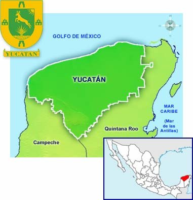 Mapas De Yucat n Descarga E Imprime En Color Y Blanco Y Negro